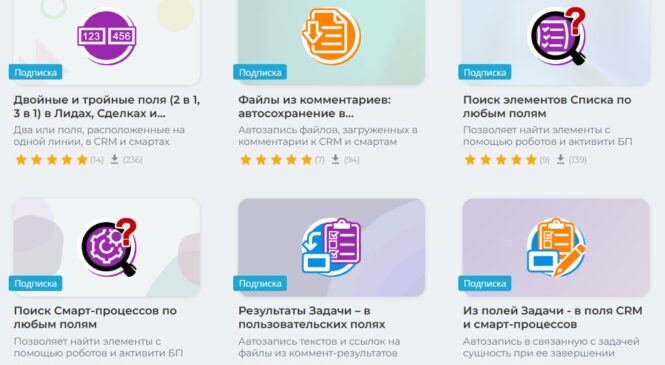 Приложений, которые делают карточку CRM в Битрикс24 удобнее